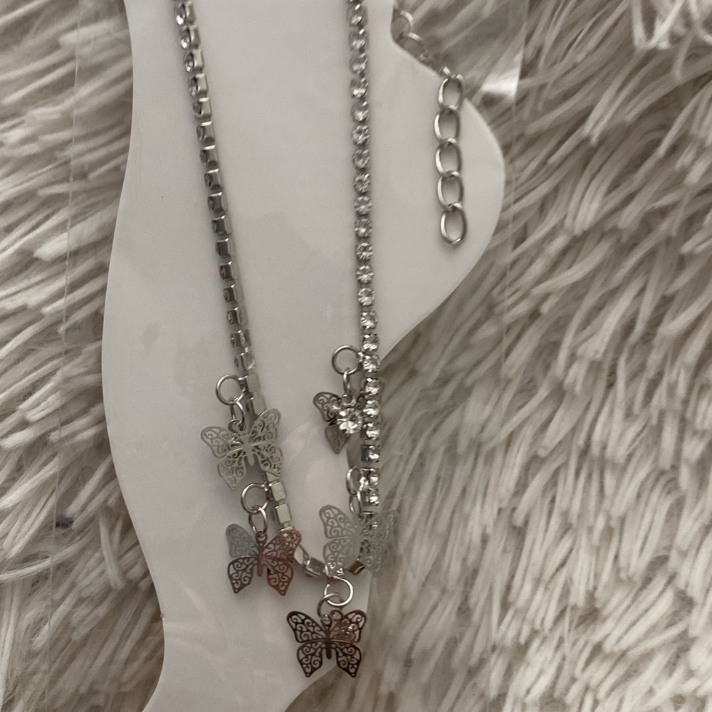 Butterfly diamond Anklet